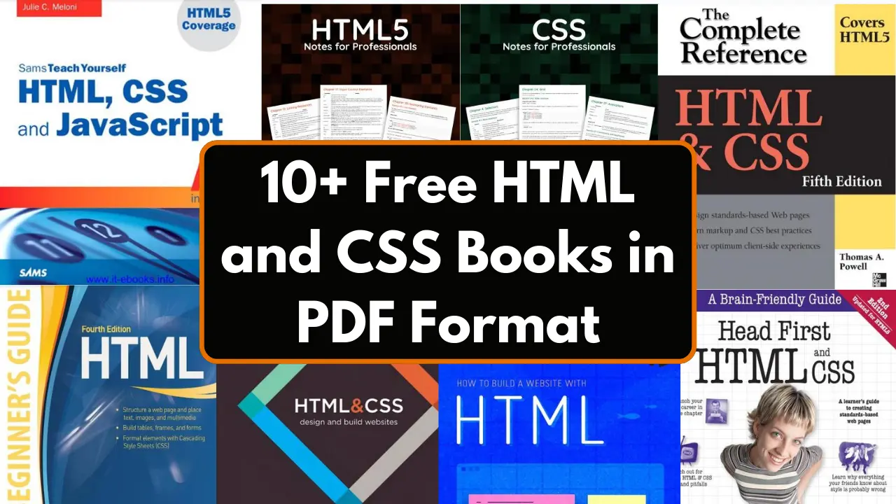 10+ Free HTML and CSS Books in PDF Format.webp